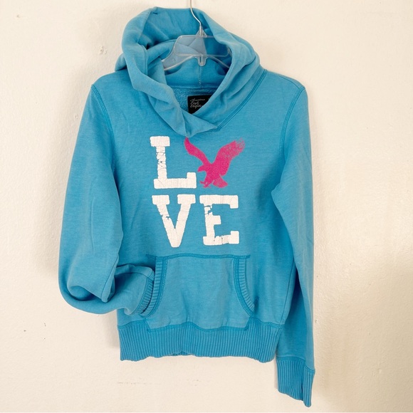 American Eagle Outfitters Logo Hoodie - Picture 1 of 7